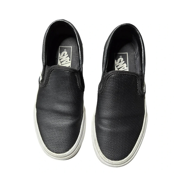 Vans Slip-On Perf Leather Shoes - Picture 1 of 4